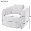 U_Style Upholstered Modern Arm Chair for Living Room and Bedroom, with Pillow