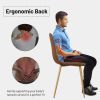 Dining Chairs Set of 4 PU Leather Kitchen Side Seating with Metal Legs for Living Bedroom, Restaurant, Study Room, Brown