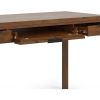 60 Inch Computer Desk with 2 Drawers for Home Office, Writing Table, Workstation, Study Table Furniture, Solid Wood Writing Desk