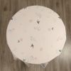 Watercolor Flowers Round Easter Tablecloth Non Iron Stain Resistant Table Cover Diameter 60 inch