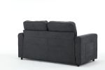 3 Fold Sofa,Convertible Futon Couch sleeper sofabed,Space saving loveseat,Pull Out Couch Bed for Living Room,Dark Gray & Light Gray & Beige