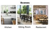 Table and chair set. (1 table+4 black chairs) Round dining table with a 40 inch diameter glass tabletop and silver plated metal legs. 4 black PU chair