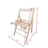 FOLDING CHAIR-2/S;  FOLDABLE STYLE -NATURAL