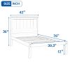 Platform Bed Frame with Headboard, Wood Slat Support, No Box Spring Needed,Twin, Espresso(OLD SKU:WF191418AAP)