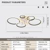 39Inches Black Ceiling Fan with Lights, Remote Control and APP Control, Dimmable with Remote, 7 Blades, 6 Speeds of Wind