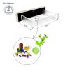 Same as B083119227 Anna Queen Size Ivory Velvet Upholstered Wingback Platform Bed with Patented 4 Drawers Storage