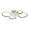 39Inches Black Ceiling Fan with Lights, Remote Control and APP Control, Dimmable with Remote, 7 Blades, 6 Speeds of Wind