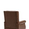 COOLMORE Wood Frame Armchair, Modern Accent Chair Lounge Chair with Sturdy Wood Legs for Living Room Bedroom(Coffee PU)