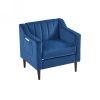 Modern Upholstered Tufted Accent Chair, Velvet Fabric Single Sofa Side Chair