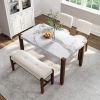 4-Piece Modern Dining Furniture Set, 4-Person Space-Saving Dinette for Kitchen