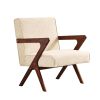 Elegant Style Accent Arm Chair, Green, 25.6" x 28.1" x 34.6"