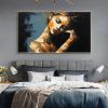 Hand Painted Oil Painting Abstract Beautiful Woman Oil Painting on Canvas Original Minimalist Portrait Art Custom Painting Modern, choose size