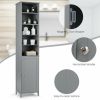 72'' Free Standing Tall Floor Bathroom Storage Cabinet