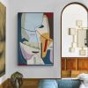 100% Handmade Abstract Oil Painting Wall Art Modern Minimalist Abstract Picture Canvas  choose size Home Decor For Living Room No Frame