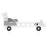 Twin Size Car-Shaped Platform Bed,Twin Bed with Storage Shelf for Bedroom